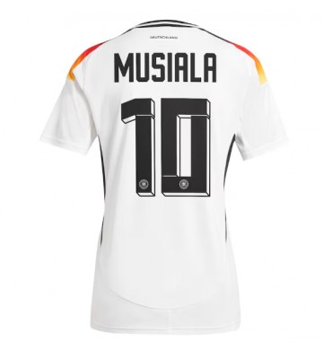 Tyskland Jamal Musiala #10 Hjemmebanetrøje Dame EM 2024 Kort ærmer